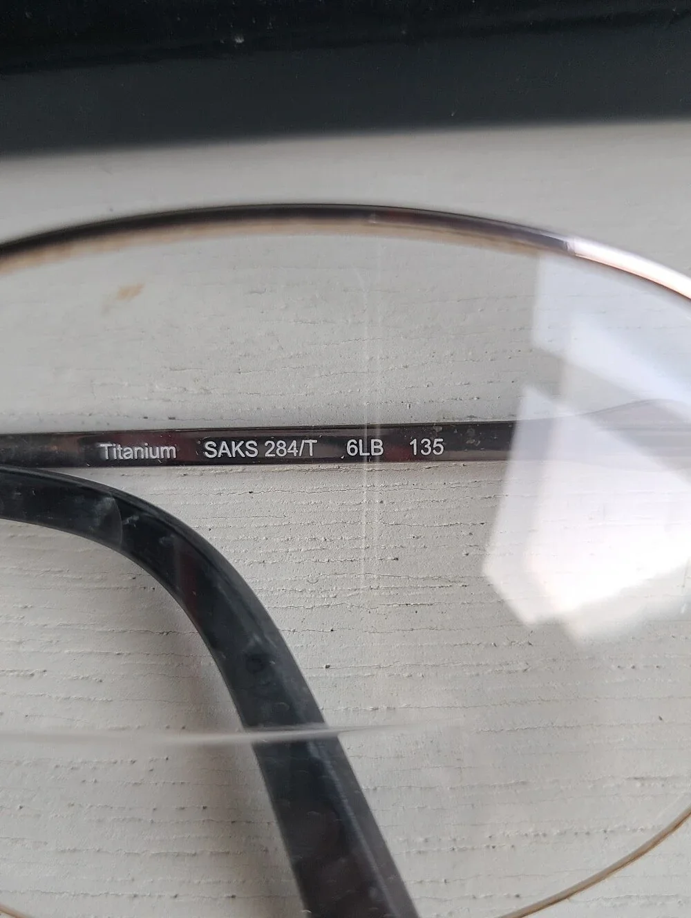 Saks Fifth Avenue Titanium Glasses with Case
